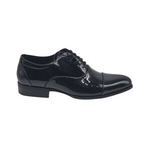 Stacy‎ Adams Gala Cap Toe Oxford Dress Shoes 24998 004 Black Patent Size 9.5